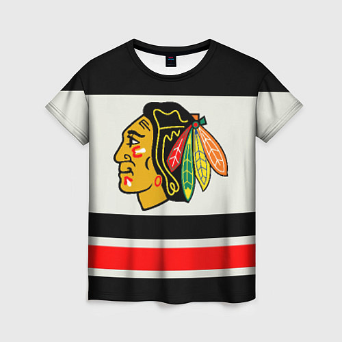 Женская футболка Chicago Blackhawks / 3D-принт – фото 1