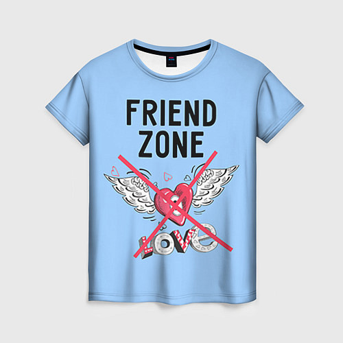 Женская футболка Friendzone / 3D-принт – фото 1