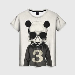 Женская футболка Скелет панды