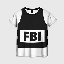 Женская футболка Бронежилет FBI
