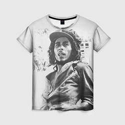 Женская футболка Молодой Боб Марли