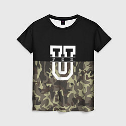 Футболка женская FCK U: Camo, цвет: 3D-принт