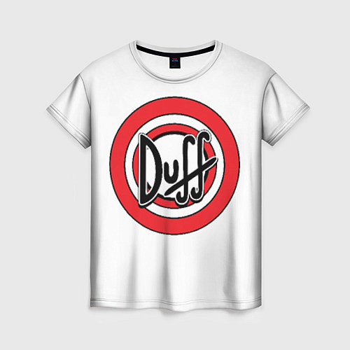 Женская футболка Duff / 3D-принт – фото 1