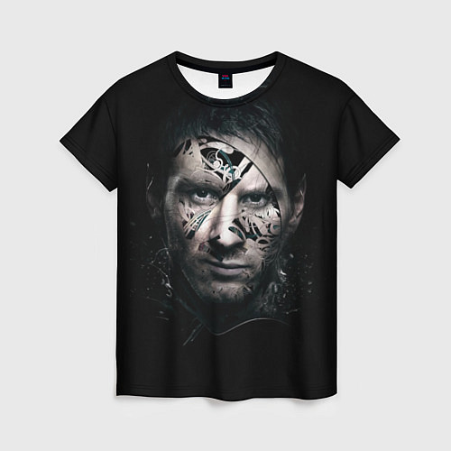 Женская футболка Messi Black / 3D-принт – фото 1