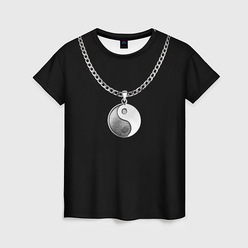 Женская футболка Инь янь / 3D-принт – фото 1