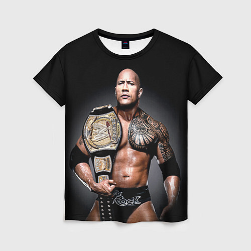 Женская футболка Dwayne Johnson / 3D-принт – фото 1