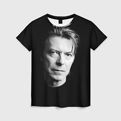 Женская футболка David Bowie: Black Face
