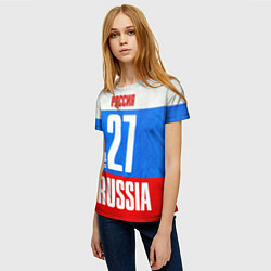 Футболка женская Russia: from 27, цвет: 3D-принт — фото 2