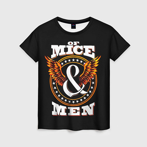 Женская футболка Of Mice & Men / 3D-принт – фото 1