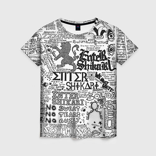 Женская футболка Enter Shikari: Words / 3D-принт – фото 1