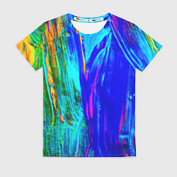 Женская футболка Разводы красок