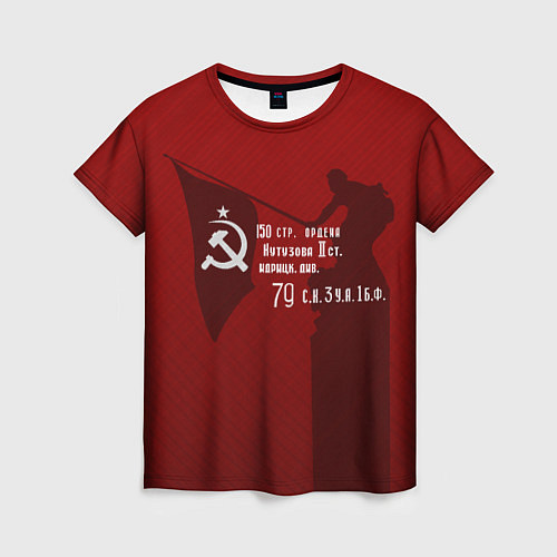 Женская футболка Знамя победы / 3D-принт – фото 1