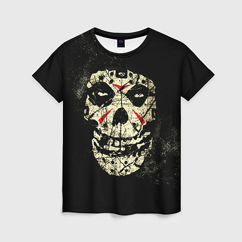 Женская футболка Misfits: Death Face / 3D-принт – фото 1