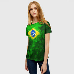 Футболка женская Бразилия, цвет: 3D-принт — фото 2