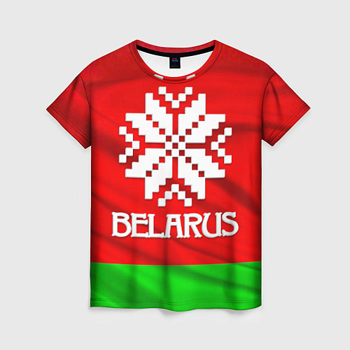 Женская футболка Belarus / 3D-принт – фото 1