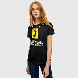 Футболка женская Волейбол 67, цвет: 3D-принт — фото 2