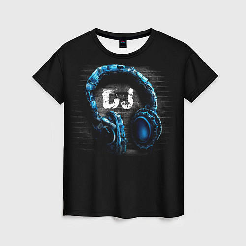 Женская футболка DJ / 3D-принт – фото 1