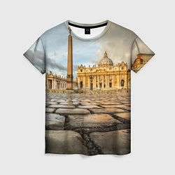 Женская футболка Площадь святого Петра