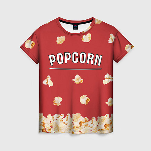 Женская футболка Popcorn / 3D-принт – фото 1