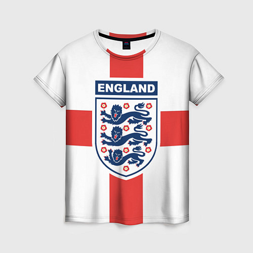 Женская футболка Сборная Англии / 3D-принт – фото 1