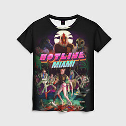 Женская футболка Hotline Miami