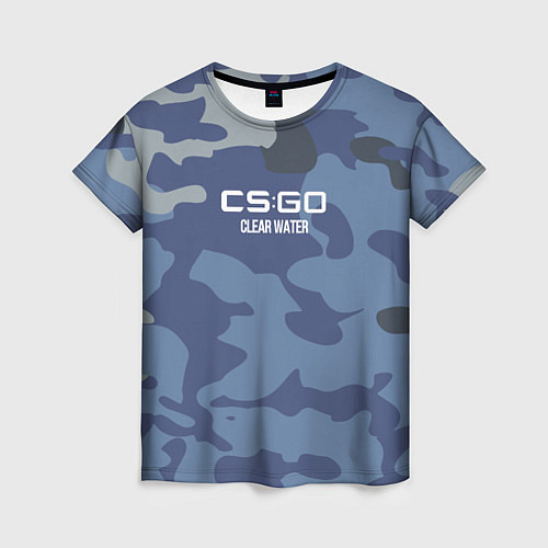 Женская футболка Cs:go - Clear Water Чистая вода / 3D-принт – фото 1