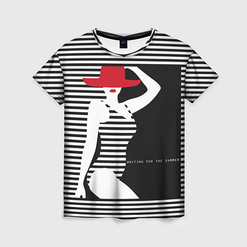 Женская футболка В ожидании лета! / 3D-принт – фото 1
