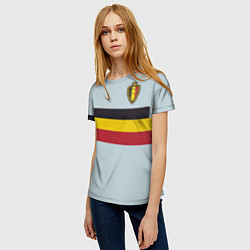 Футболка женская Сборная Бельгии по футболу, цвет: 3D-принт — фото 2