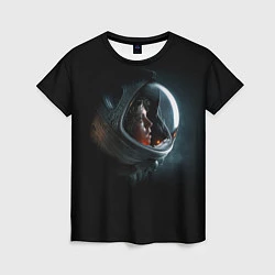 Женская футболка Aliens Astronaut