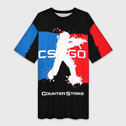 Женская длинная футболка CS:GO Colors