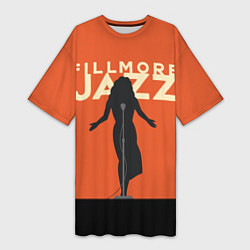 Женская длинная футболка Fillmore Jazz