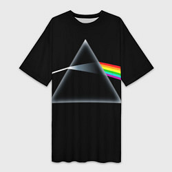 Футболка женская длинная Pink floyd, цвет: 3D-принт