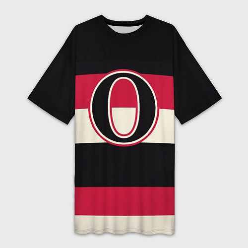 Женская длинная футболка Ottawa Senators O / 3D-принт – фото 1