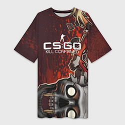 Женская длинная футболка CS:GO Kill Confirmed Style
