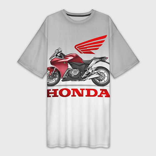 Женская длинная футболка Honda 2 / 3D-принт – фото 1
