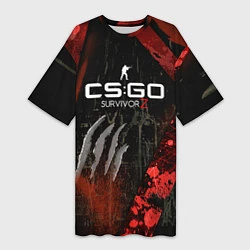 Женская длинная футболка CS:GO Survivor Z Style