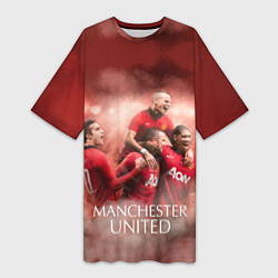 Женская длинная футболка Manchester United