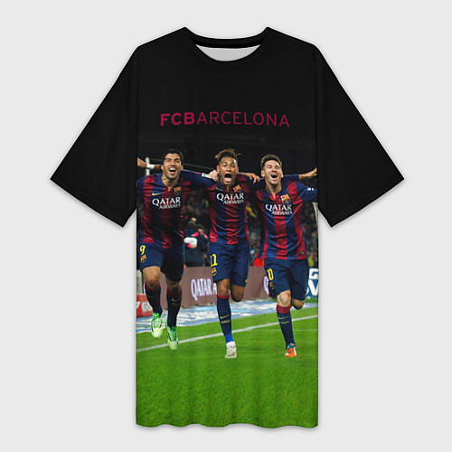 Женская длинная футболка Barcelona6 / 3D-принт – фото 1