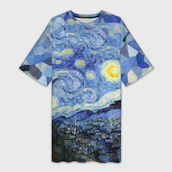 Женская длинная футболка Звездная ночь