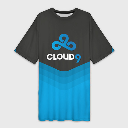 Женская длинная футболка Cloud 9 Uniform / 3D-принт – фото 1