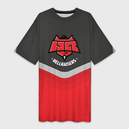 Женская длинная футболка HellRaisers Uniform / 3D-принт – фото 1