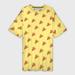 Женская длинная футболка Рай пиццы