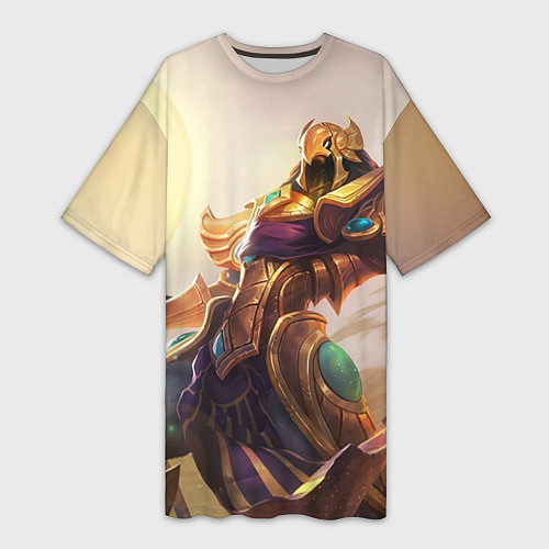 Женская длинная футболка Sun / 3D-принт – фото 1