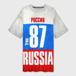 Женская длинная футболка Russia: from 87