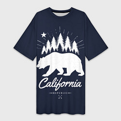 Женская длинная футболка California Republic