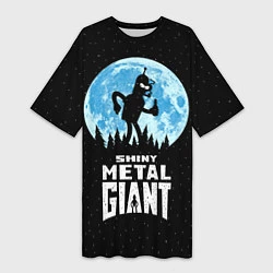 Женская длинная футболка Bender Metal Giant