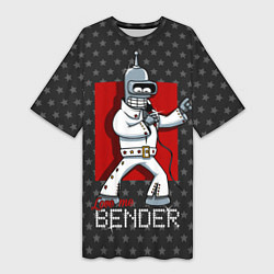 Футболка женская длинная Bender Presley, цвет: 3D-принт