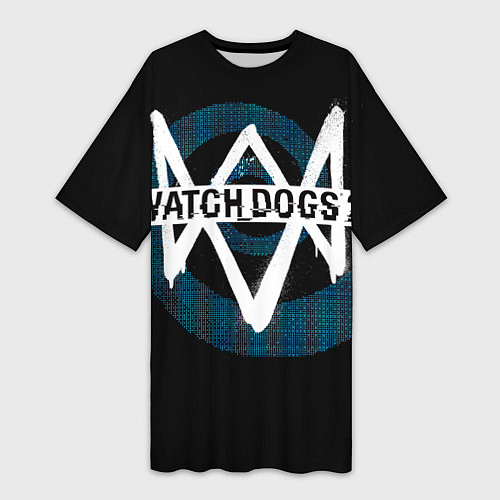 Женская длинная футболка Watch Dogs 2 / 3D-принт – фото 1