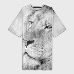 Женская длинная футболка Мудрый лев