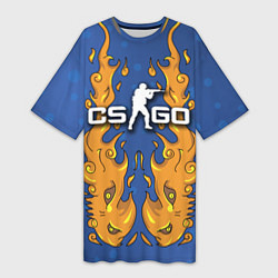 Женская длинная футболка CS:GO Fire Elemental